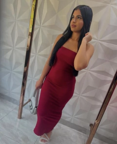 VESTIDO MIDI TOMARA QUE CAIA - comprar online