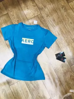 CAMISETA FEMININA AEROPOSTALE AZUL