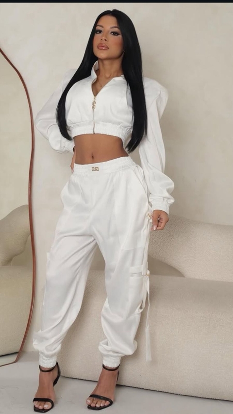CONJUNTO BOLZANI JAQUETA E CALÇA BOMBER ACETINADO - comprar online