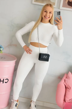 CONJUNTO FEMININO MANGA LONGA CANELADO 3D - comprar online