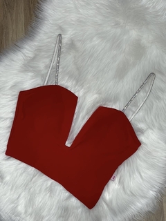CROPPED ALÇA STRASS MARYLAND