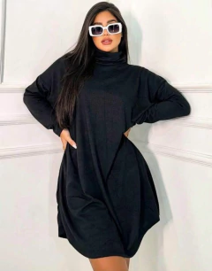 VESTIDO PONCHO GOLA ALTA FEMININO - comprar online