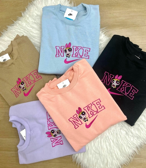 BLUSA MOLETOM NIKE GOLA CARECA ( FLORZINHA )