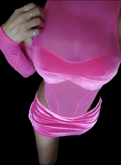 CONJUNTO BODY E SAIA CAMURÇA - comprar online
