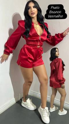 CONJUNTO GRAZI SHORTS E JAQUETA BOMBER - comprar online