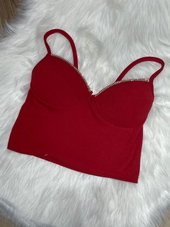 CROPPED C/ STRASS PROMOCIONAL