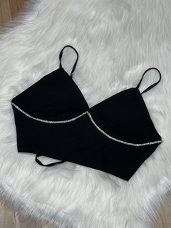 CROPPED ALFAIATARIA STRASS