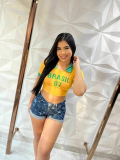 SHORTS JEANS ESTRELA PLANET GIRLS