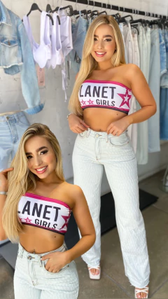 CROPPED TOP FAIXA COM AVARIA SEM TROCA PLANET GIRLS - comprar online