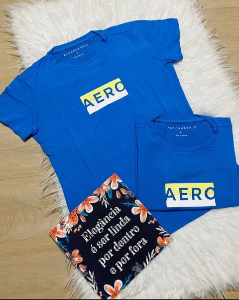 CAMISETA AEROPOSTALE COM AVARIAS