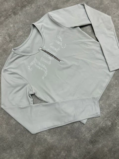 CROPPED MANGA LONGA JUICY