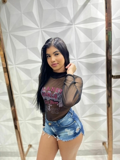 BODY MANGA LONGA ESTAMPADO TULE PLANET GIRLS na internet