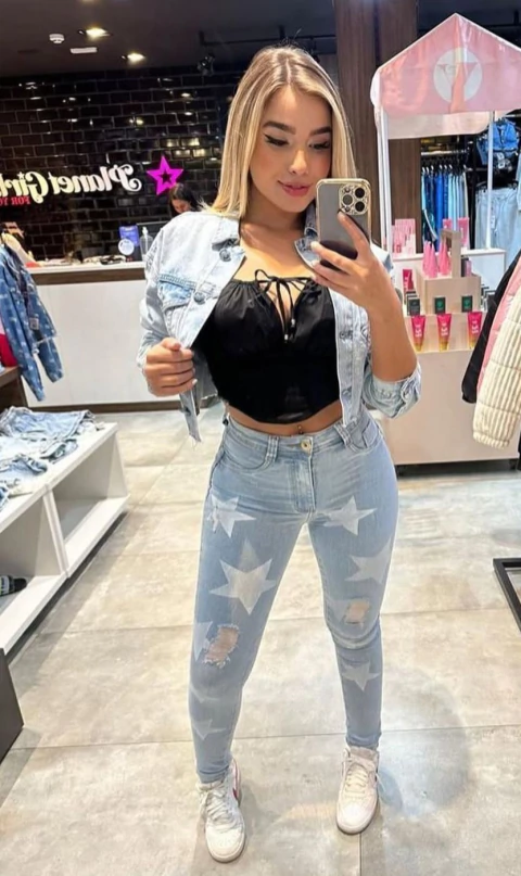 CALÇA JEANS PLANET GIRLS COM AVARIAS SEM TROCA