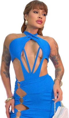 CONJUNTO BODY C/ SAIA SEM BOJO ANARRUGA