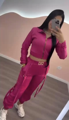 CONJUNTO ALFAIATARIA CALÇA E JAQUETA BOMBER - Sandra Hilario Multimarcas