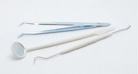 Triada DESCARTABLE Dental Espejo Mango Explorador Pinza