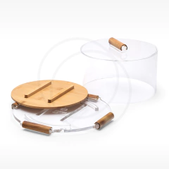 Prato Para Bolo Redondo M - Bambu na internet