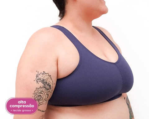 Top Nuvem Neoprene Média para Alta compressão - Marinho - comprar online