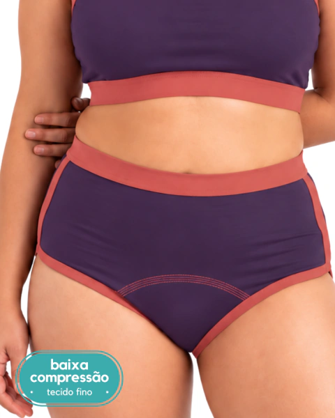 Shortpant em Algodão - Ameixa Pop