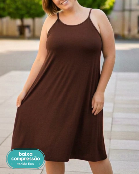 Vestido de Viscolycra - Canela