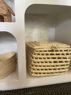 Canasto con tapa 35 x 28 x 25 cm alto