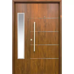 Puerta Y Media simil madera