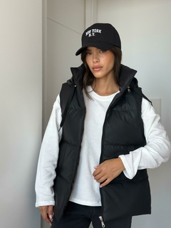 CHALECO PUFFER OVERSIZE ECOCUERO OPORTO - comprar online