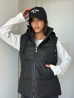 CHALECO PUFFER OVERSIZE ECOCUERO OPORTO en internet