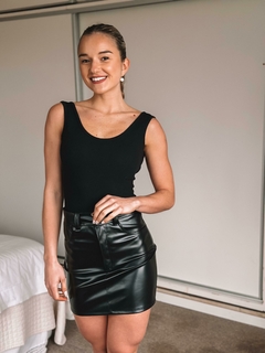 POLLERA ECOCUERO SERE - tienda online
