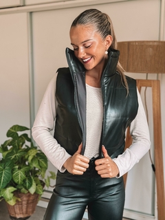 CHALECO PUFFER ECOCUERO SHARON - tienda online