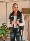 CHALECO PUFFER ECOCUERO IARA