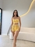 CONJUNTO DE CROCHÊ ARIELA AMARELO MANTEIGA (TOP + SHORTS)