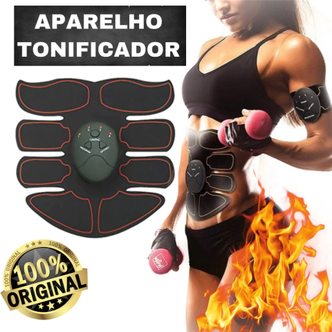 Aparelho Eletroestimulador Abdominal - ORIGINAL 8 MÚSCULOS