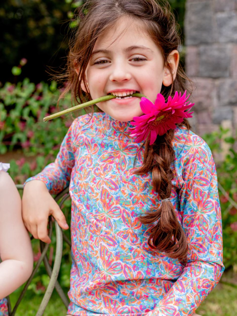 REMERA CON BOMBACHA - Mariposa