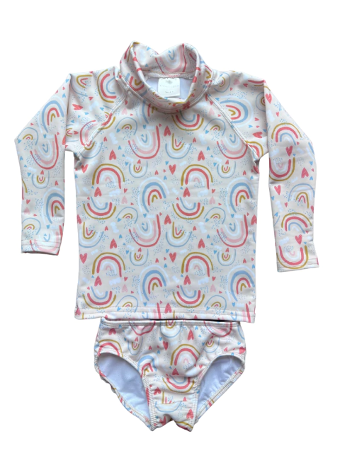 REMERA CON BOMBACHA - Arcoiris Ocre