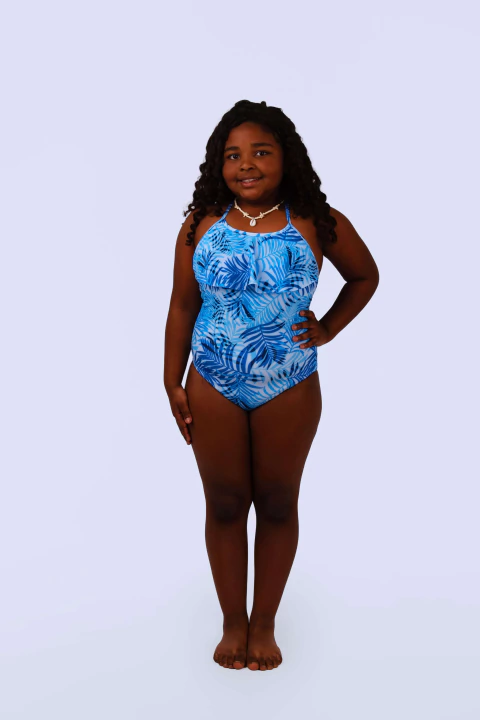 JUMBO - Hojas Azules Fondo Blanco - comprar online