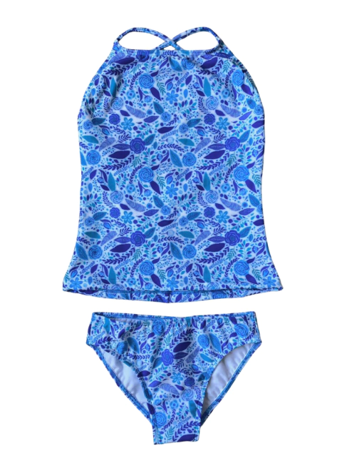 TANKINI TEEN - Flor Azulina