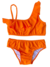 Bikini un hombro con volado por delante - Naranja - Como Agua, Trajes de baño y buzos. 