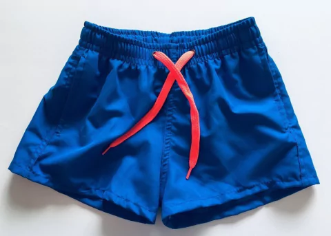 SHORT VARÓN - Azul y Cordón Naranja