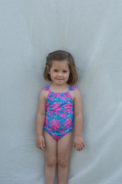 VOLADO CRUZADO EN ESPALDA - Flores Pintadas Rosas