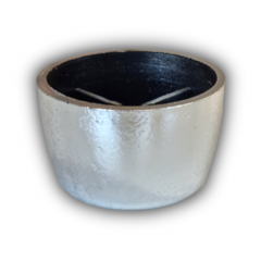 Regaton Plastico Redondo Grande Plateado