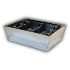 Regaton Plastico Cuadrado Plateado