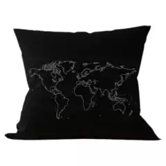 Fundas Para Almohadones 40x40 Lienzo Negro