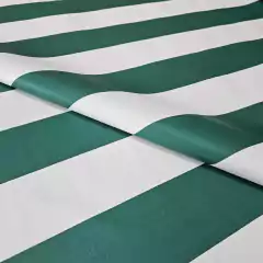 Lona Vinilica Rayada Para Toldos Verde x metro - Casa Gelber