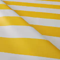 Lona Vinilica Rayada Para Toldos Amarillo x metro - Casa Gelber