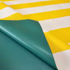 Lona Vinilica Rayada Para Toldos Amarillo x metro