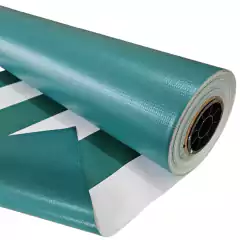 Lona Vinilica Rayada Para Toldos Verde x metro - comprar online