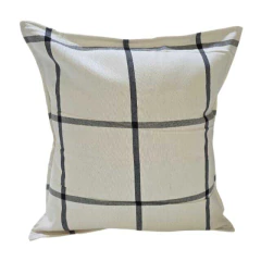 Fundas Para Almohadones 40x40 Tusor Rayado - Casa Gelber