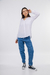 JEANS MOM UNISEX KIWI AZUL GASTADO en internet