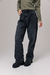 JEANS WIDE LEG KABUL (NEGRO GASTADO) - tienda online